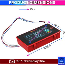 amicisolar LCD Display for DALY BMS with UART Port | Real-Time Monitoring for Smart BMS Digital Voltage Tester image 5