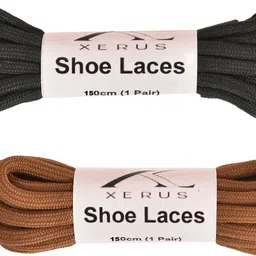 XERUS Shoe Lace Round Black Brown For Boot Sport Hiking Shoes Shoe Lace-image-73