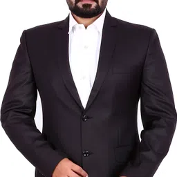 la rainbow Men Solid Single Breasted Formal Blazer-picture-10