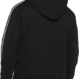alan jones Men Full Sleeve Solid Hooded Sweatshirt image 2