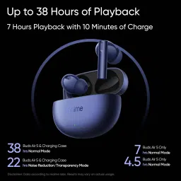 realme Buds Air 5 TWS Earbuds with Active Noise Cancellation (Dolby Atmos, Deep Sea Blue) image 5