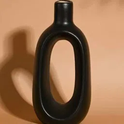 purezento Black Ceramic Ryan Table Vases image 4