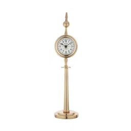 de maison decor Majestic Spire Gold Aluminium Table Clock image 2