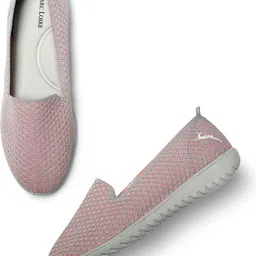 marc loire Women's Athleisure Lightweight Knitted Pink Active Wear Slip-On Shoes for Daily Walking, 7 UK Bellies For Women image 2