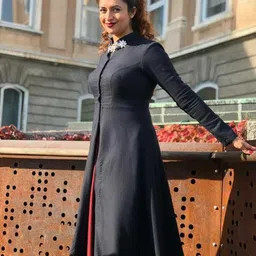 ghateshvar Self Design Satin Stitched Flared/A-line Gown image 2