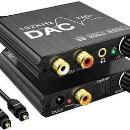 tobo Digital to Analog Audio Converter Optical SPDIF 192Khz 24Bit Stereo Extractor DAC Amplifier Optical Fiber Audio Adapter Metal Converter Coaxial Toslink 3.5mm Jack PS4 DVD TV Home Cinema 5 W AV Control Amplifier-picture-10