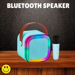 MOBISTARS Karaoke Mic RGB Light, HD Sound K12 (PORTABLE BLUETOOTH SPEAKER) G-434 10 W Bluetooth Laptop/Desktop Speaker-picture-31