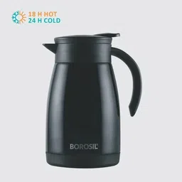 borosil Stainless Steel Teapot- Vacuum Insulated, Silver Beverage Maker-picture-11
