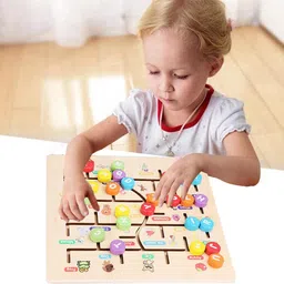 popplop Alphabet Matching Practice Board Game Education Tracing Maze Puzzle Learning Toy image 4