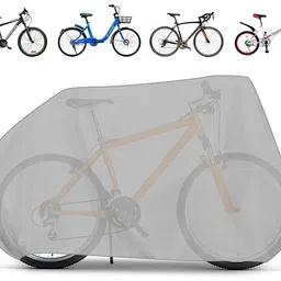 ss gupta traders Universal Waterproof Cycle Cover/Bicycle Cover for All Cycles (Silver S03) Bicycle Cover Free Size image 2