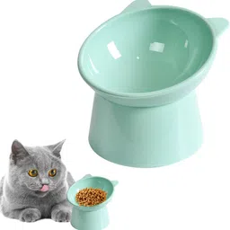 zibuyu Cat Feeding Bowl Elevated Feeding Bowl for Cat Round Cat Food Bowl Plastic Pet Bowl-picture-25