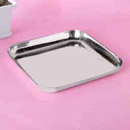 inkitch ainless Steel Dry Fruit & Snack Set | 4 Jars (350ml Each) + 20cm Tray Container Serving Set image 5