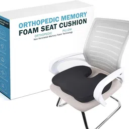 House of Common Black Coccyx Cushion For Car and Chair Back / Lumbar Support-image-5