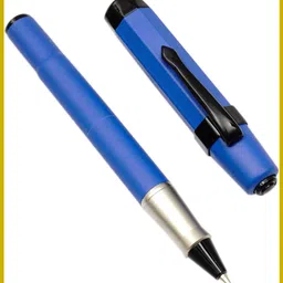 Premium Minicooper Blue Metal Body Designer Matte Finish Magnetic Cap Gift Ball Pen-image-19