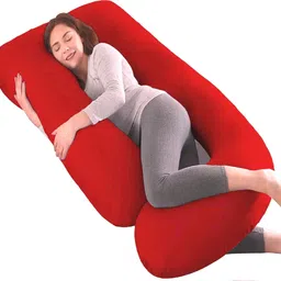 thukran J Shape Microfibre Solid Pregnancy Pillow Pack of 1-picture-25