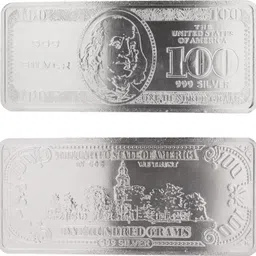 guarantee ornament house GOHDOLLAR100 S 9999 100 g Silver Bar-picture-26