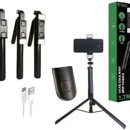 Nextronomy R16D Professional Selfie Stick Tripod with Dual LED Light and Remote Button Tripod-picture-25