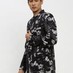 showoffff Men Printed Bandhgala Party Blazer image 3