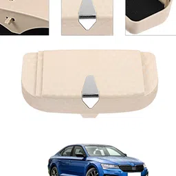 ayw Universal Multiuse Beige New Style Sunglass Holder For Car-253 White Car Sunglass Clip Holder image 1