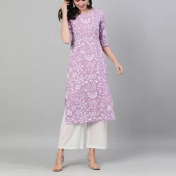 nayo Women Printed Pure Cotton Straight Kurta-picture-17