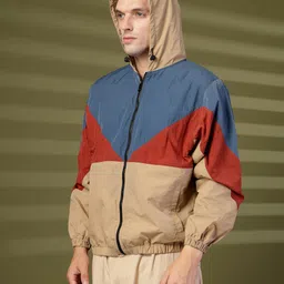 CHKOKKO WIND CHEATER Self Design Men Wind Cheater image 5