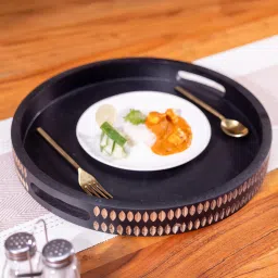 ireka homes Acacia Wood Serving Tray image 1