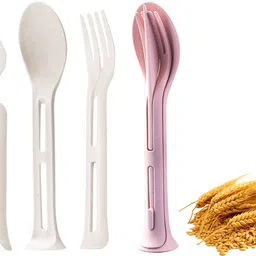 zibuyu Kid Friendly Durable Travel Cutlery Set Portable Plastic Cutlery Set-picture-10