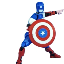 mighty miniatures Sentinel Patriot – Action Figure | Fully Poseable 3D Printed Collectible| 14 cm image 5