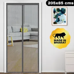 classic mosquito net Net For Door with Magnet Self-Closing with full frame self Adhesive Hook Polyester Washable Adults Mosquito Net-picture-26