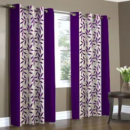 adimanav 152.4 cm (5 ft) Window Polyester Semi Transparent Curtain (Pack Of 4)-picture-41
