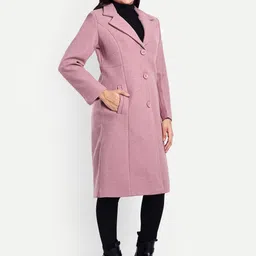 hautemoda Tweed Solid Coat For Women image 3