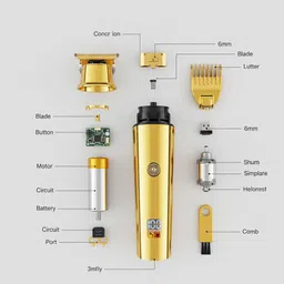 Frinzoo Rechargeable Hair Clipper with 500 Minutes Use on Full Charge Trimmer 500 min Runtime 3 Length Settings image 3