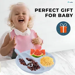 funblast Self-Feeding Baby Dish With Suction Cups, Toddler Plates, Microwave & Oven Safe - Silicone image 5