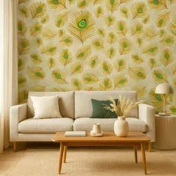 sample Vinyl Art & Paintings Multicolor Wallpaper image 5