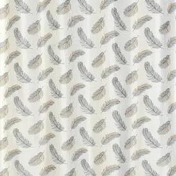 kraftiq homes 214 cm (7 ft) Door Polyester Semi Transparent Curtain (Pack Of 3) image 3