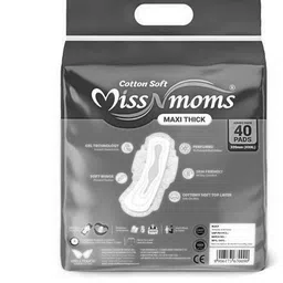miss n moms EXTRA LARGE HIGH FLOW COTTONY SANITARY PAD (PACK OF 40) Sanitary Pad image 2