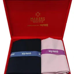 raymond Fabrics Men's Cotton Shirt and Trouser Unstitched Fabric Set Combo-Velvet Gift Pack (Multicolour_Free Size) 46 image 2
