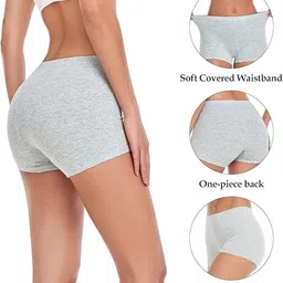 louryn koulyn Women's Boyshorts Panties Seamless Boxer Briefs for Ladies Underwear Shorts with Seamless Fabric 4 Pack image 2