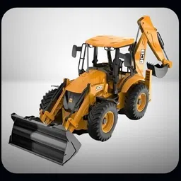 bem BLJ-NEW 2 IN 1 Unbreakable Pull Back JCB Construction Loader Truck Vehicle Toy image 1