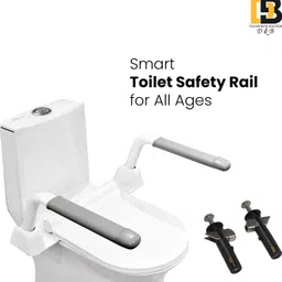d&b bathware Toilet Safety Hand Rail-Freestanding Support for Elderly Disabled, Post-Surgery- Attach to Toilet Safety Frames for Toilet image 2