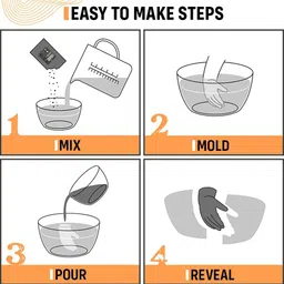 kraftify Hand & Foot Casting Kit Birthday Gift for New Born Baby Boy & Girl image 3