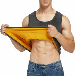 HANNEA Mens Thermal Fleece Lined Vest Top Warm Sleeveless Tank Shirt 2XL Men Top Thermal-picture-31