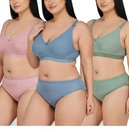 glomorise Pack of 3 Women Everyday Lightly Padded Bra-picture-34