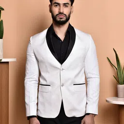 print cultr Men Solid Single Breasted Festive & Wedding Blazer-picture-12