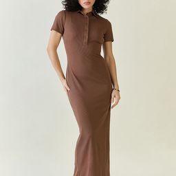 aayu Women Bodycon Brown Maxi/Full Length Dress-picture-29