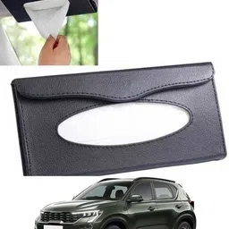 ccmm Universal Leatherite Black Rectangle Tissue Paper Box/Dispencer For Car-247 Vehicle Tissue Dispenser-picture-23