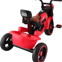joyride Himalayan King Size Baby Tricycle for Kids | Sports Trike | Musical Horn and Lights | Double Leather Seat | Push Along Pedal Tricycle | 15 Months to 3 Years Tricycle image 4