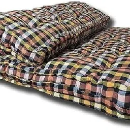 Checked Soft Cotton Mattress Gadda for kids-image-2