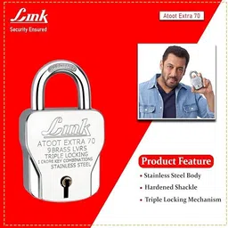 link Atoot Extra 70mm Padlock image 2