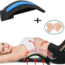 fitness scout Lumbar Back Stretcher Tool for Lower and Upper Back Massager and Support (BS-03) Back / Lumbar Support image 2